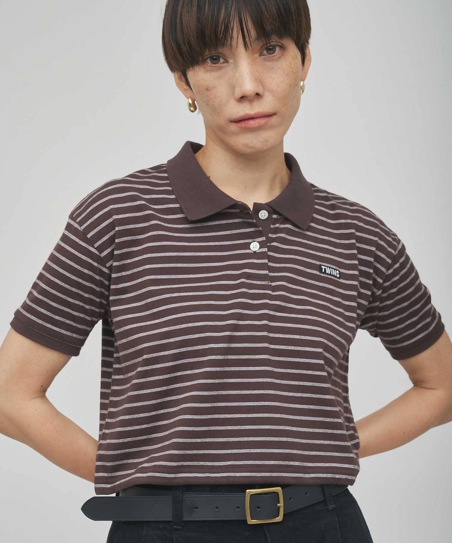 GEMINI 條紋Polo上衣