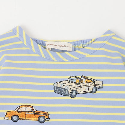 汽車刺繡 長袖T恤
