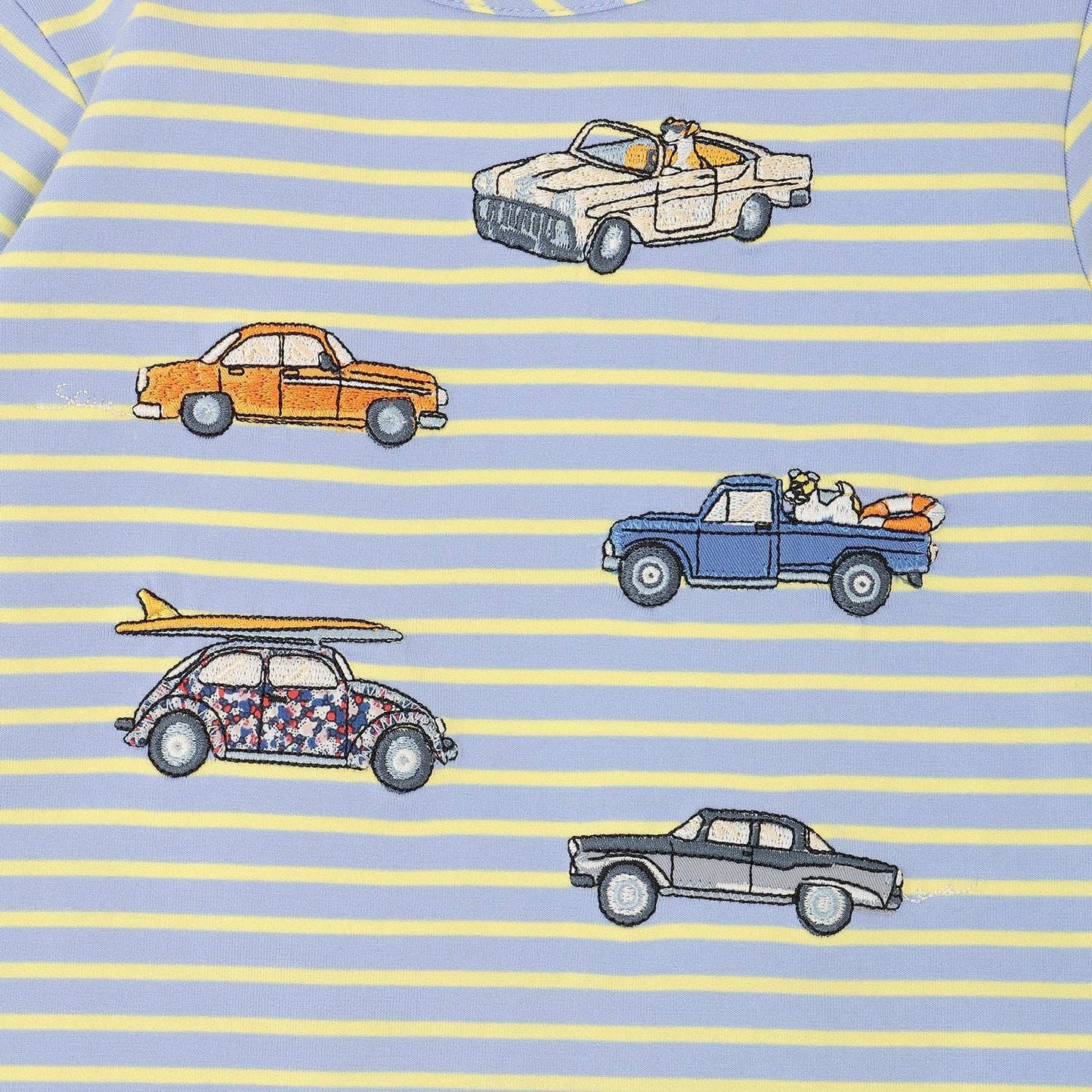 汽車刺繡 長袖T恤