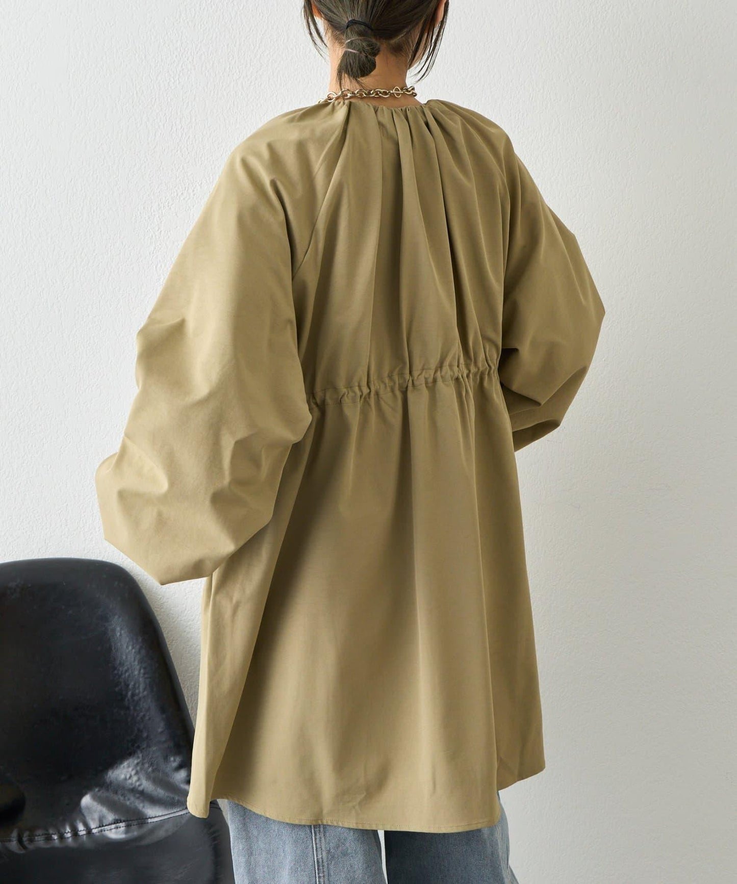 泡泡袖大衣
