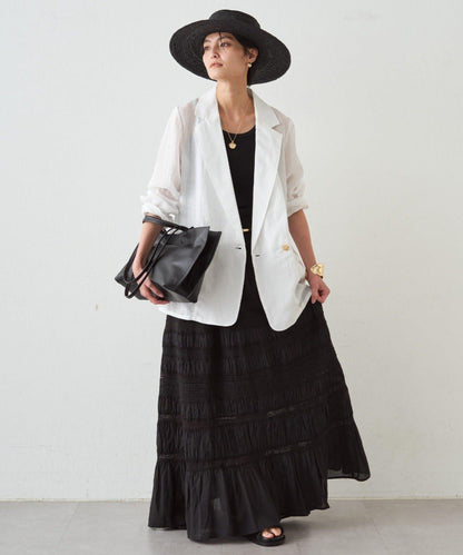 Loungedress INDIA 褶皺層疊蕾絲半身裙