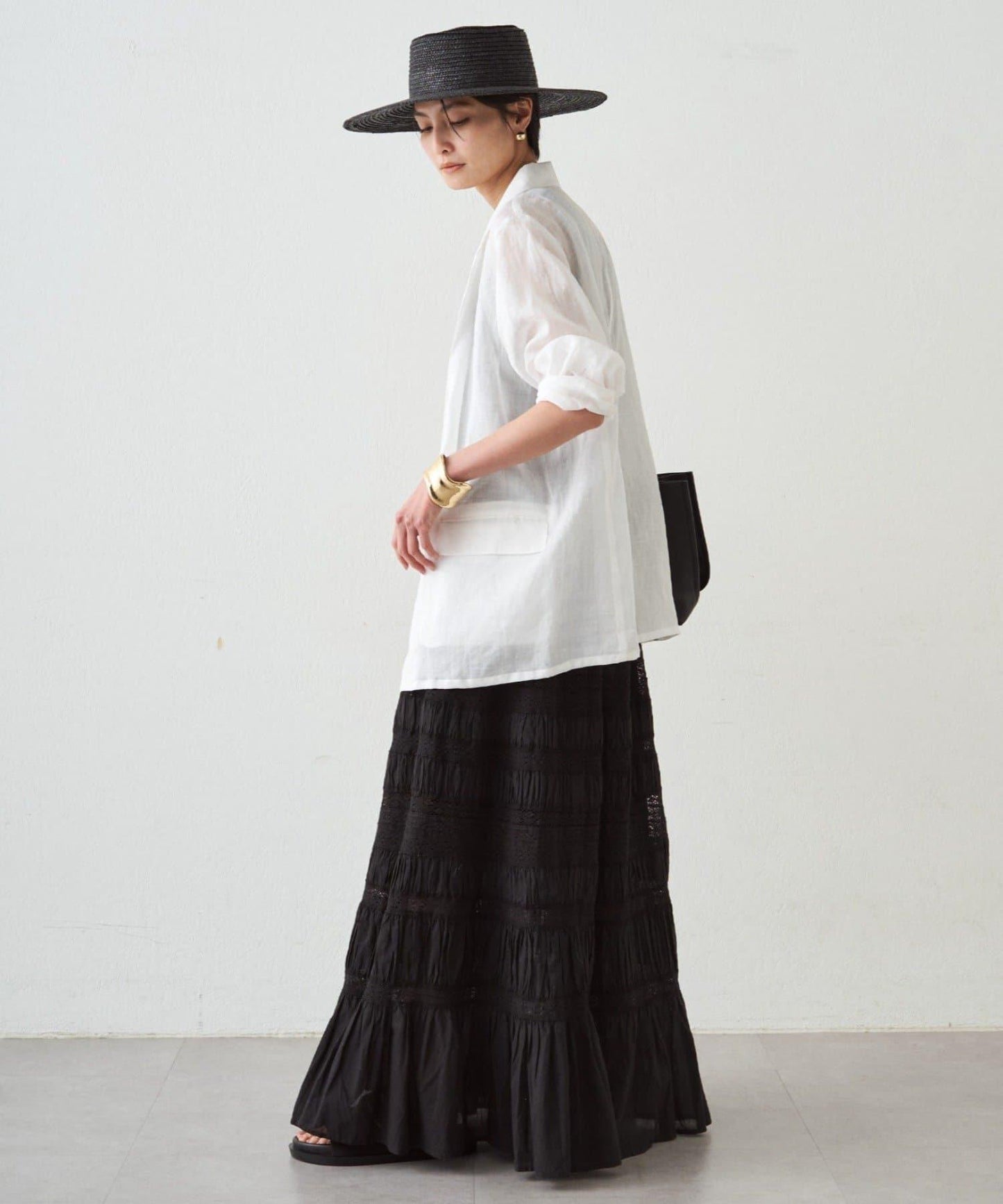 Loungedress INDIA 褶皺層疊蕾絲半身裙