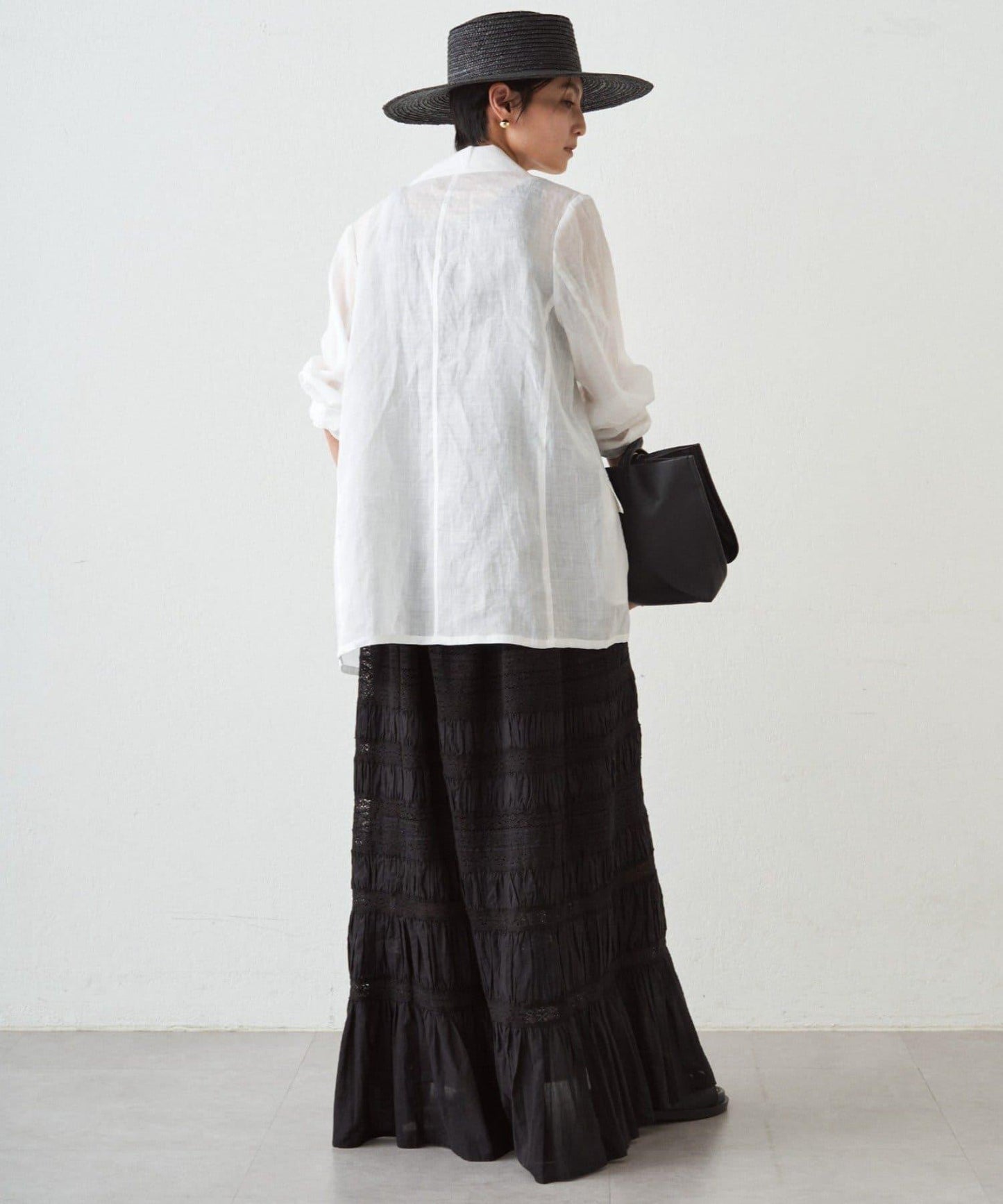 Loungedress INDIA 褶皺層疊蕾絲半身裙