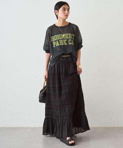 Loungedress INDIA 褶皺層疊蕾絲半身裙