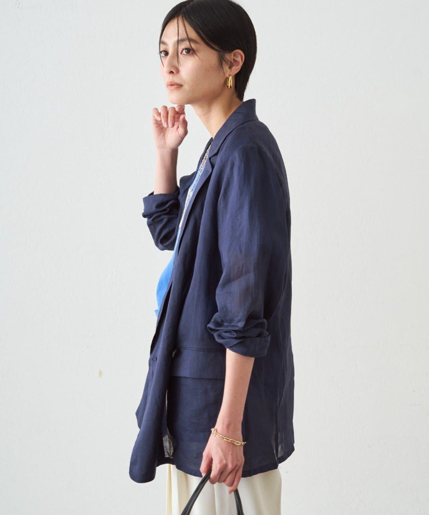 100%亞麻 夾克