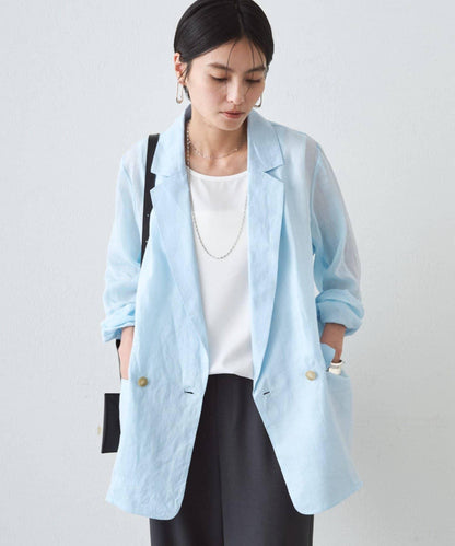 100%亞麻 夾克