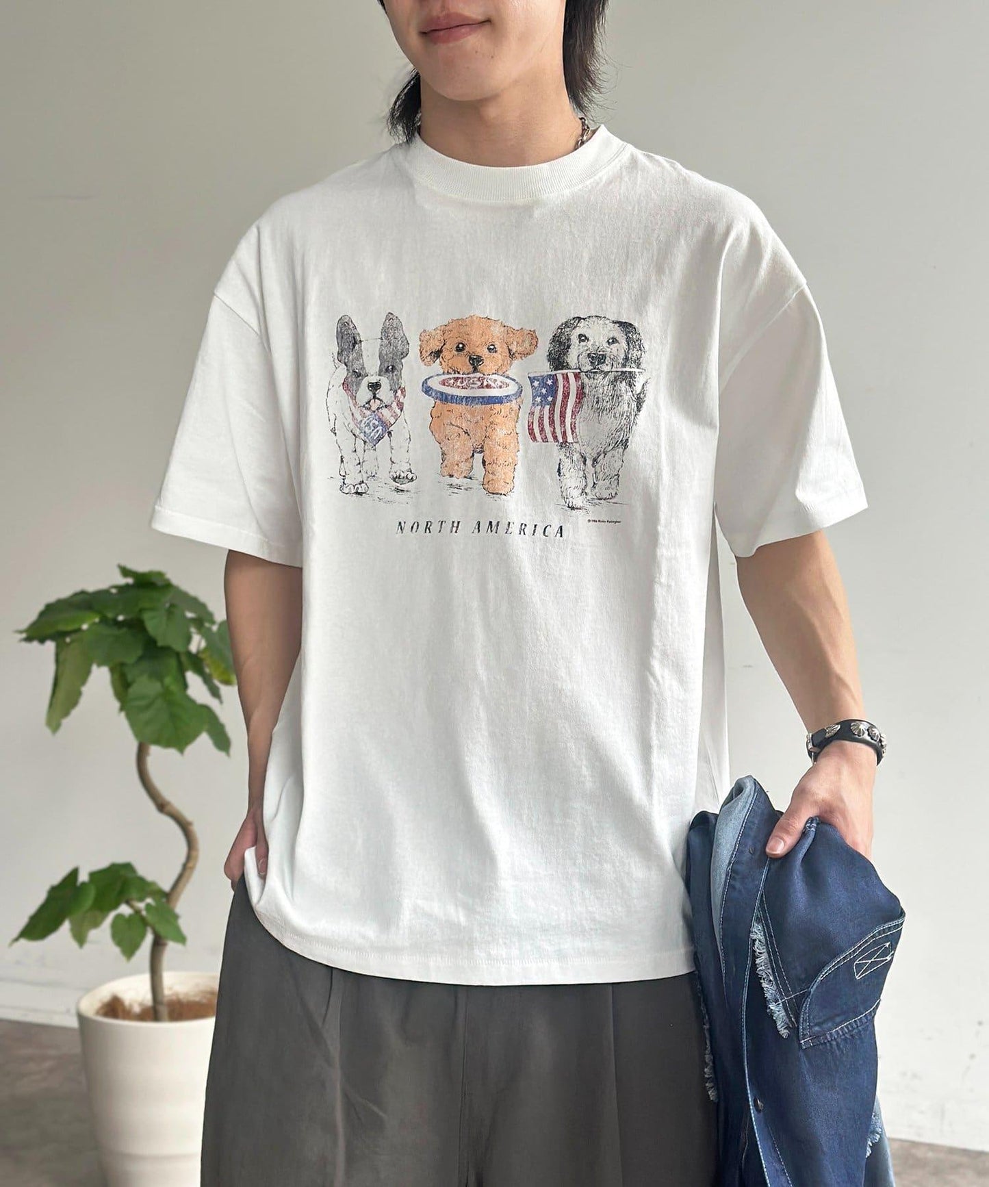 動物印花T恤