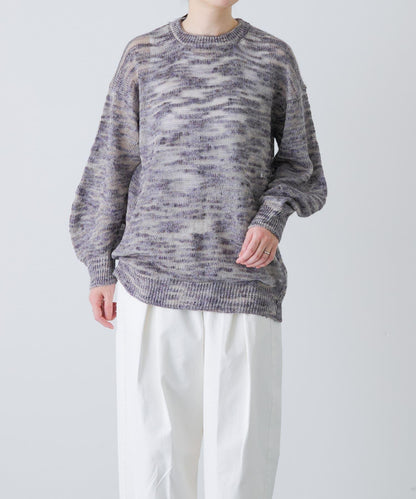 unfil MELANGE SLUB YARN PULLOVER 針織套頭衫