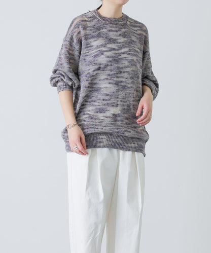 unfil MELANGE SLUB YARN PULLOVER 針織套頭衫