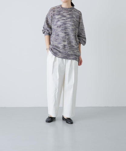 unfil MELANGE SLUB YARN PULLOVER 針織套頭衫