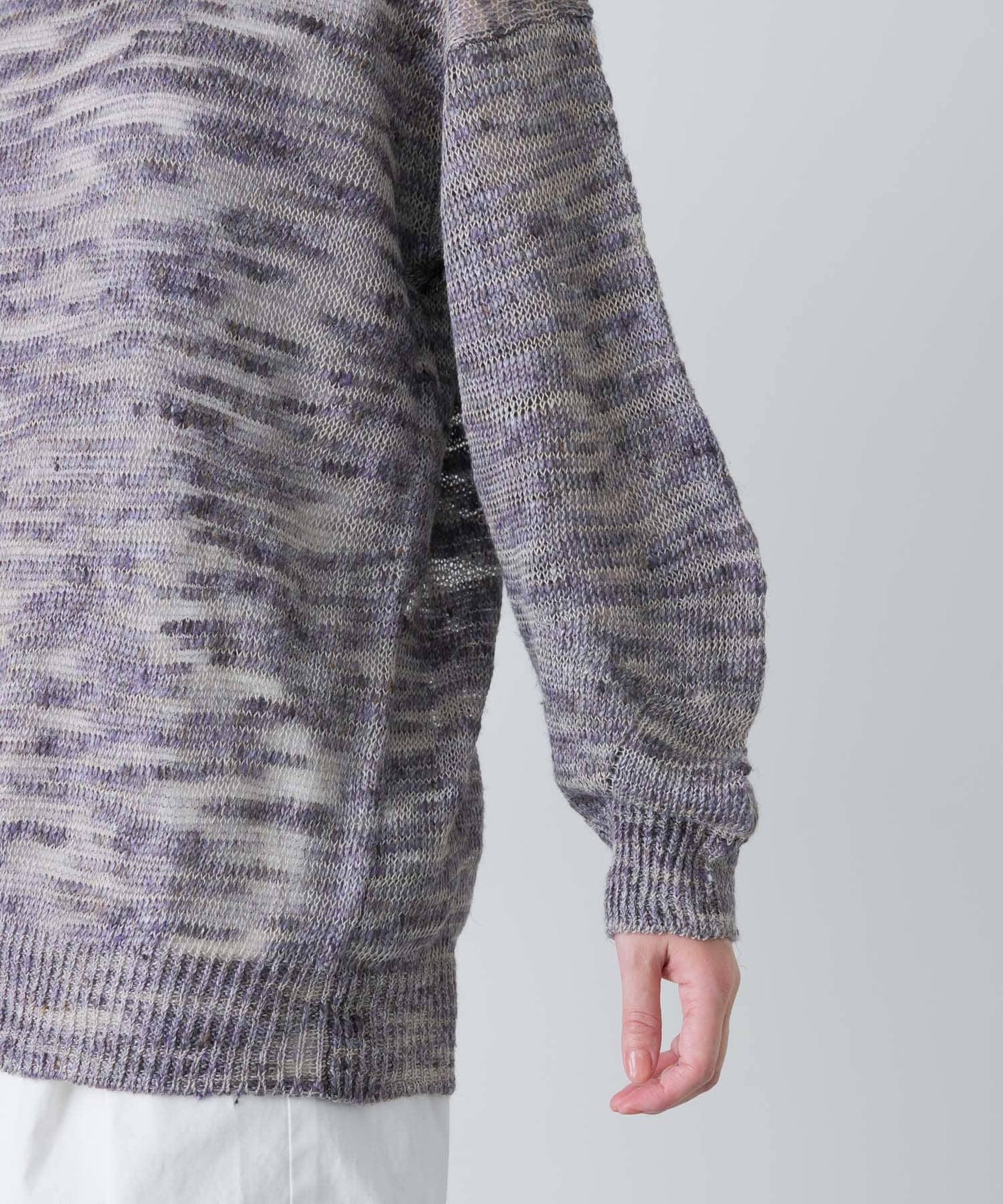 unfil MELANGE SLUB YARN PULLOVER 針織套頭衫