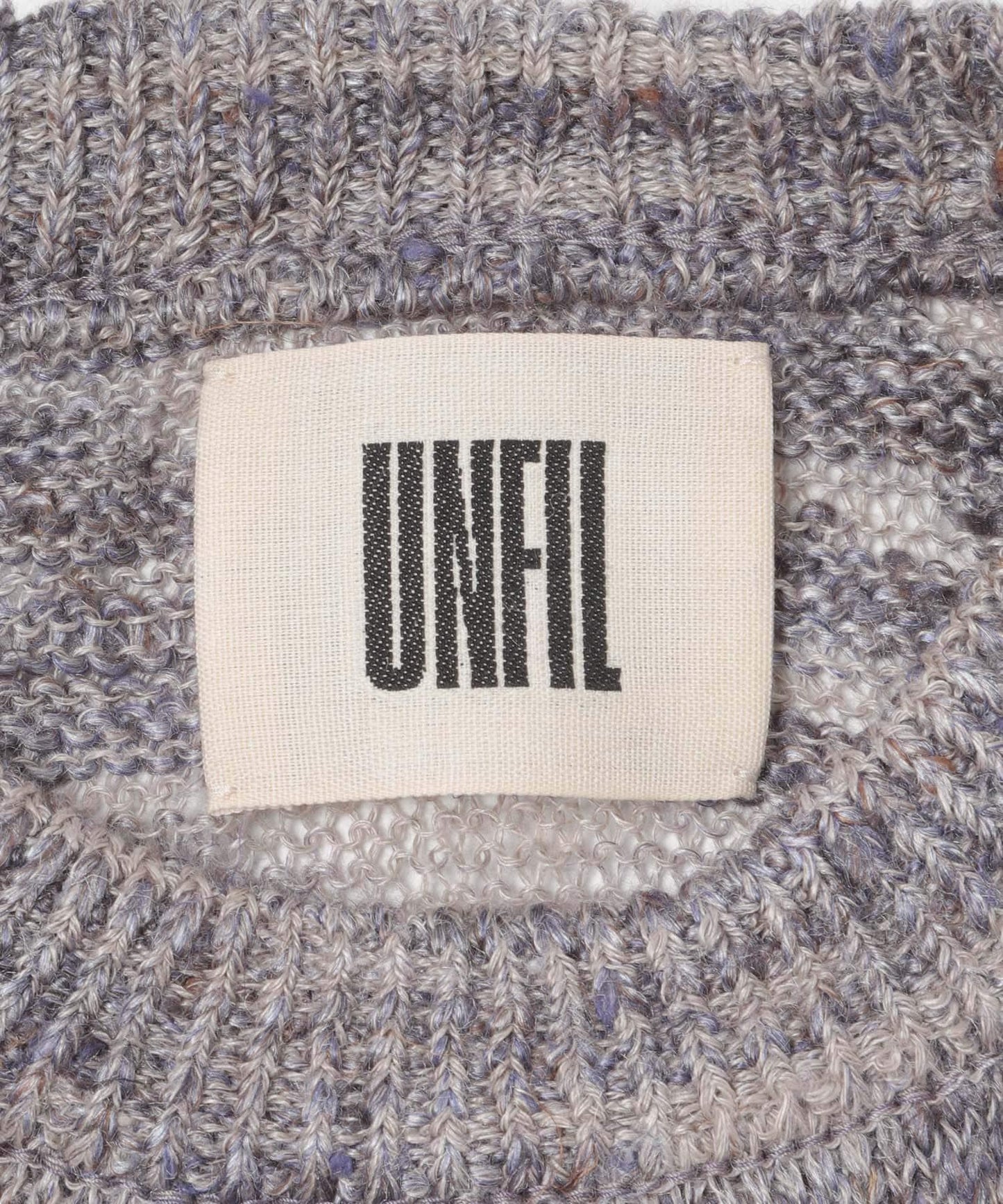 unfil MELANGE SLUB YARN PULLOVER 針織套頭衫