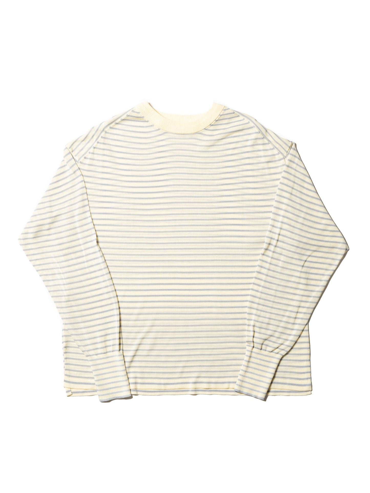 RESEARCHED SWEATER RAYON MIX YARN BORDER 針織衫
