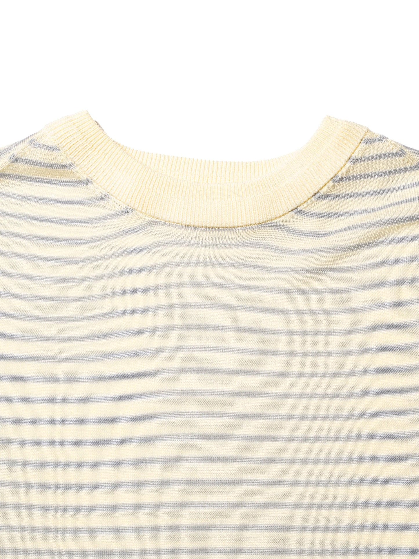 RESEARCHED SWEATER RAYON MIX YARN BORDER 針織衫