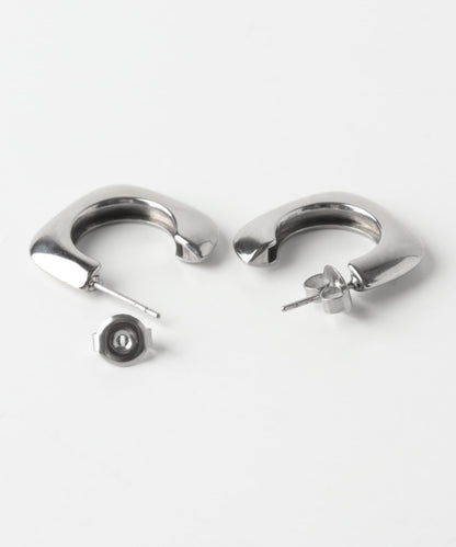 不鏽鋼方形圈式耳環