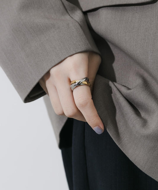 不鏽鋼三環戒指