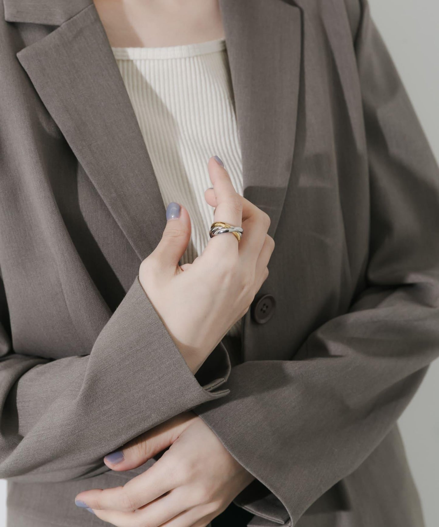 不鏽鋼三環戒指