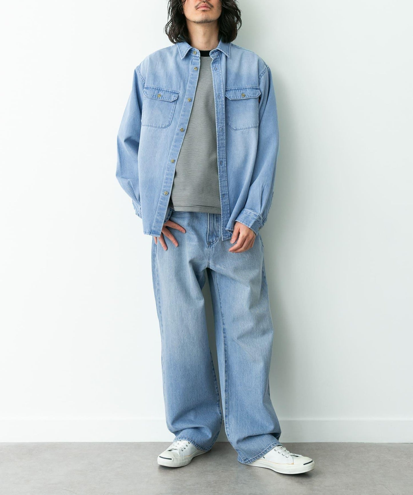 聯名款 闊腿 牛仔褲 RED KAP×Sonny Label