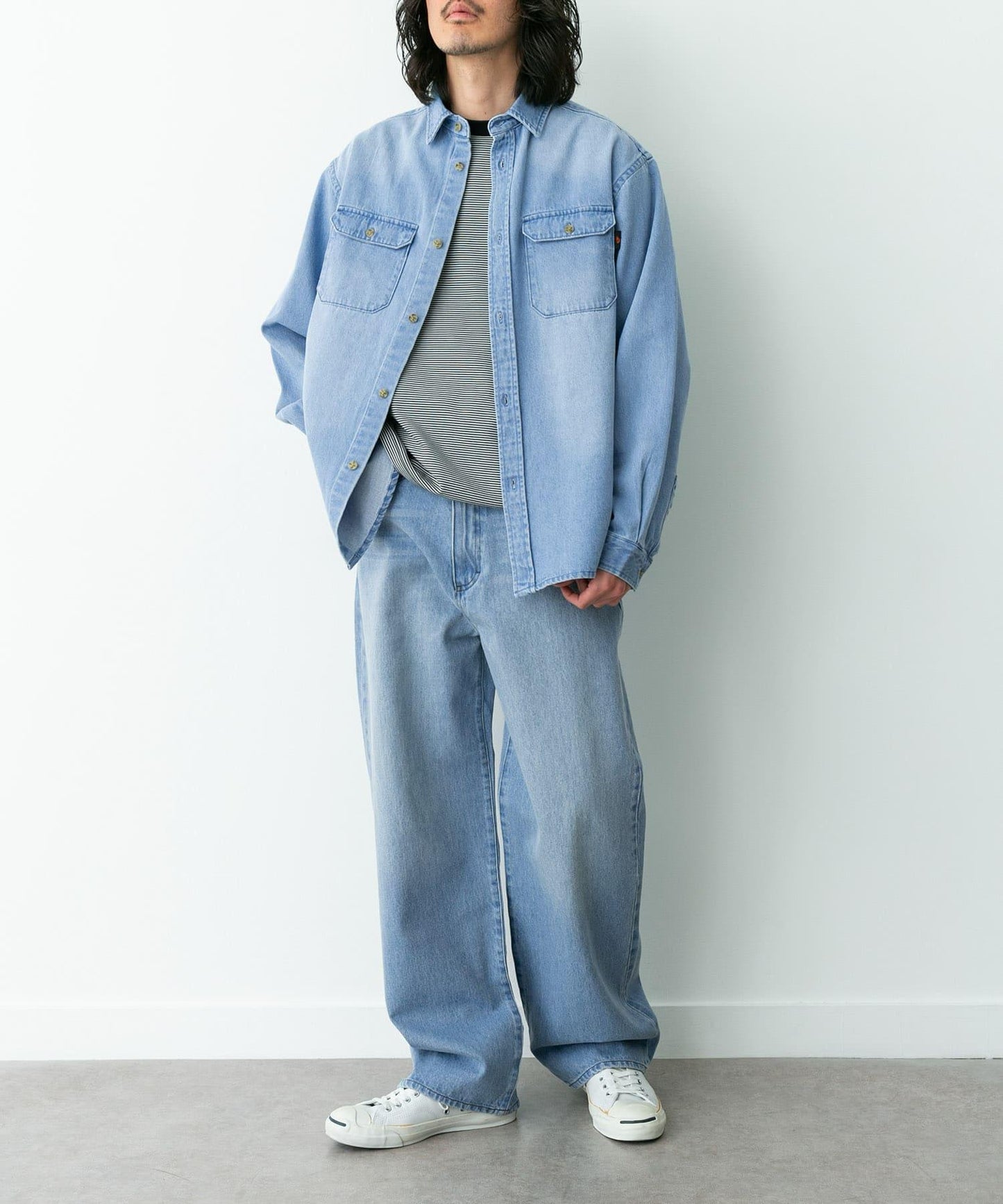 聯名款 闊腿 牛仔褲 RED KAP×Sonny Label