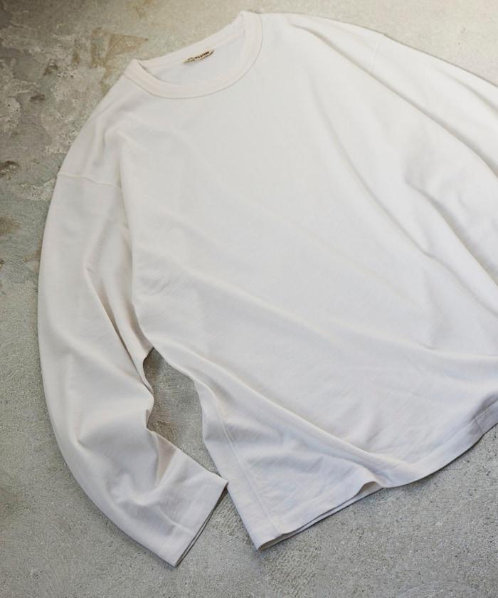 SUPER MERINO WOOL×INKEEP 圓領 長袖T恤