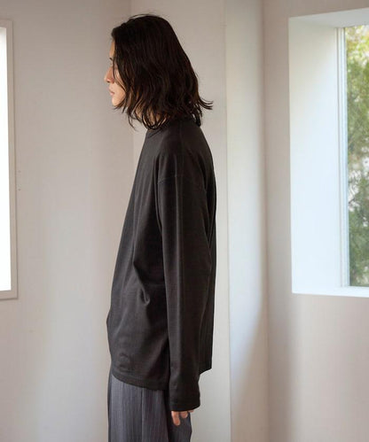 SUPER MERINO WOOL×INKEEP 圓領 長袖T恤