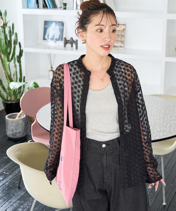 印度蕾絲刺繡長袖襯衫