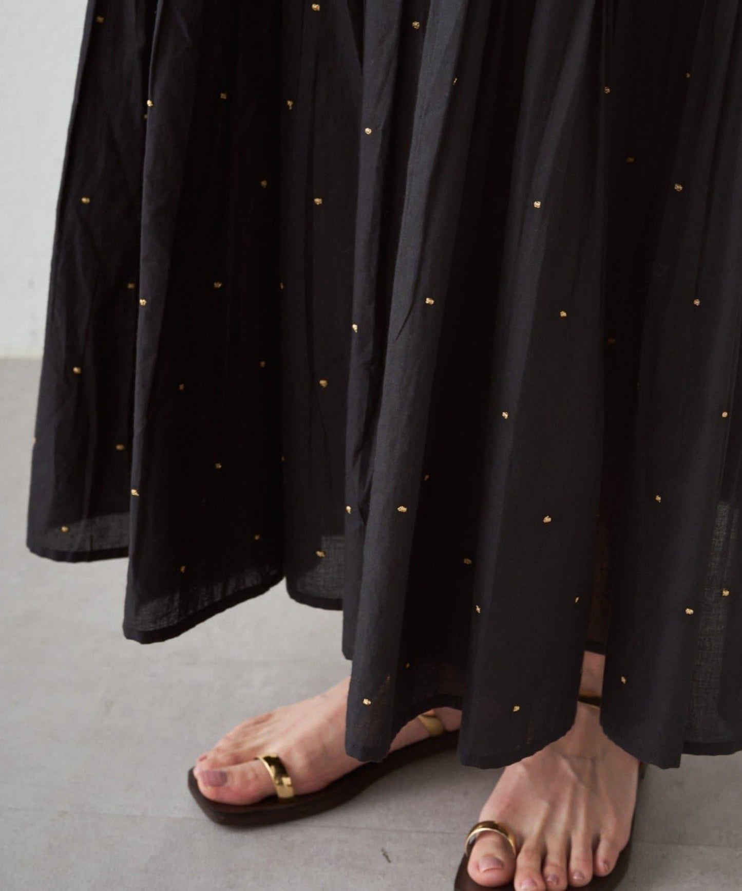 INDIA 刺繡層疊吊帶連衣裙