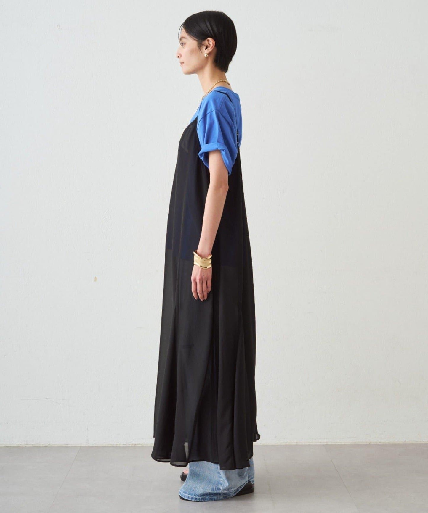 Loungedress 透視吊帶連衣裙