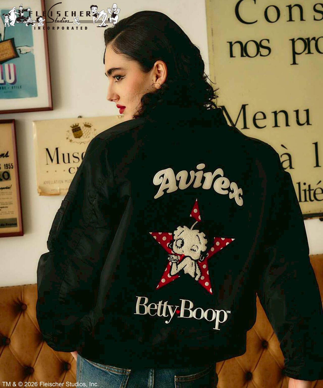 《AVIREX × Betty Boop》 LIGHT MA-1 夾克