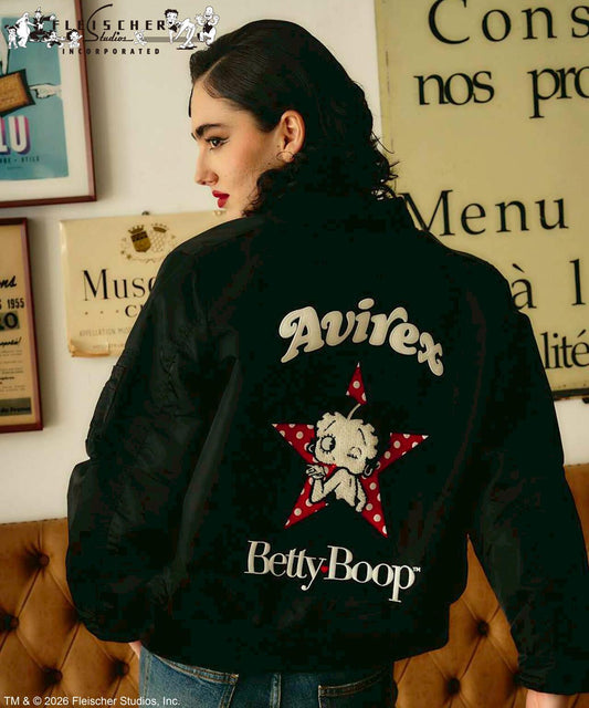《AVIREX × Betty Boop》 LIGHT MA-1 夾克