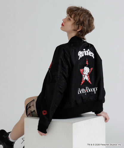 《AVIREX × Betty Boop》 LIGHT MA-1 夾克