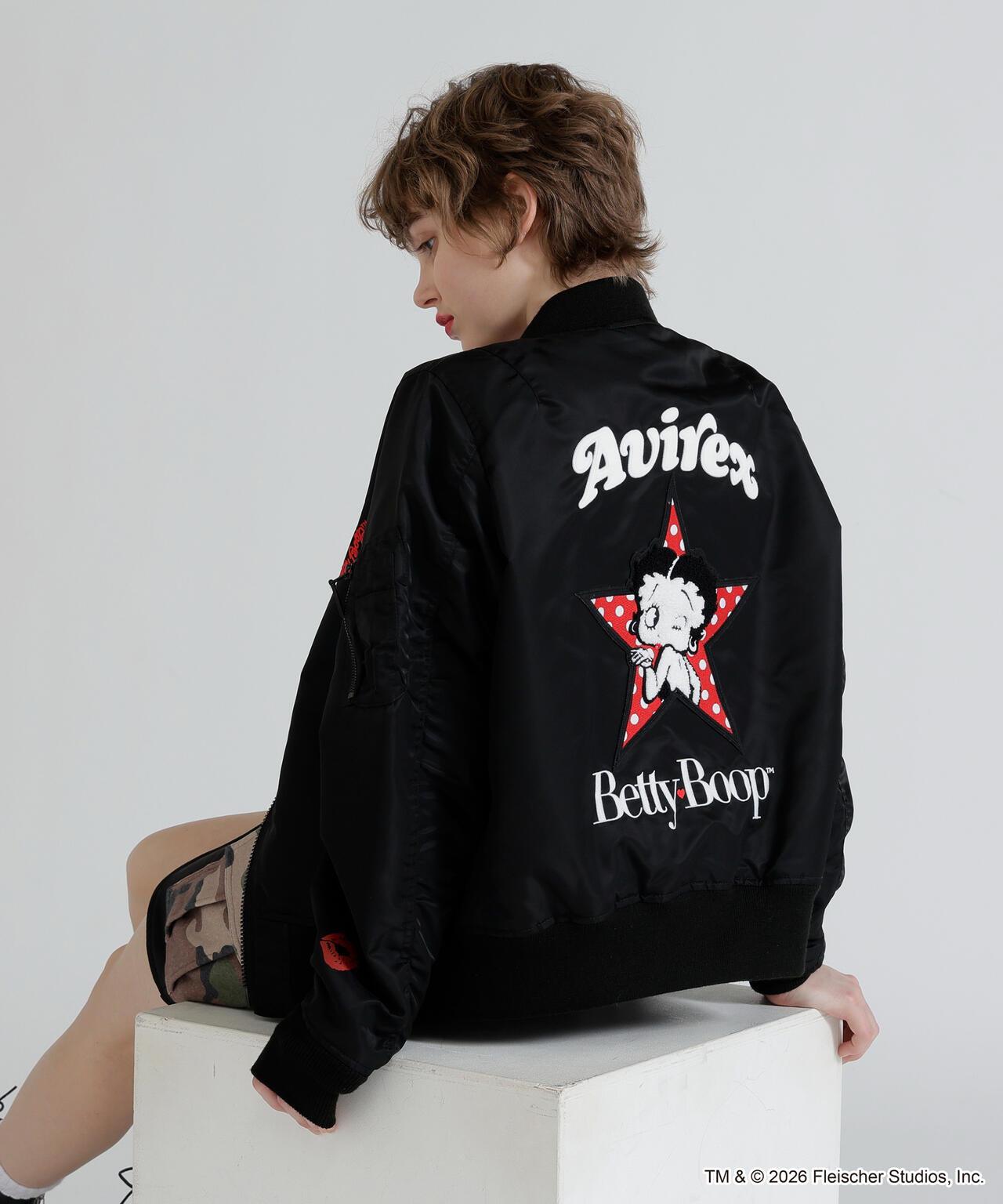 《AVIREX × Betty Boop》 LIGHT MA-1 夾克