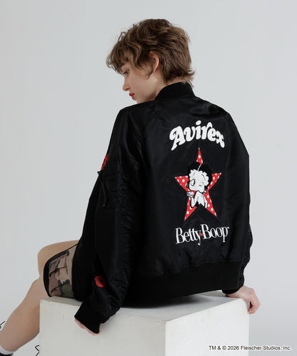 《AVIREX × Betty Boop》 LIGHT MA-1 夾克