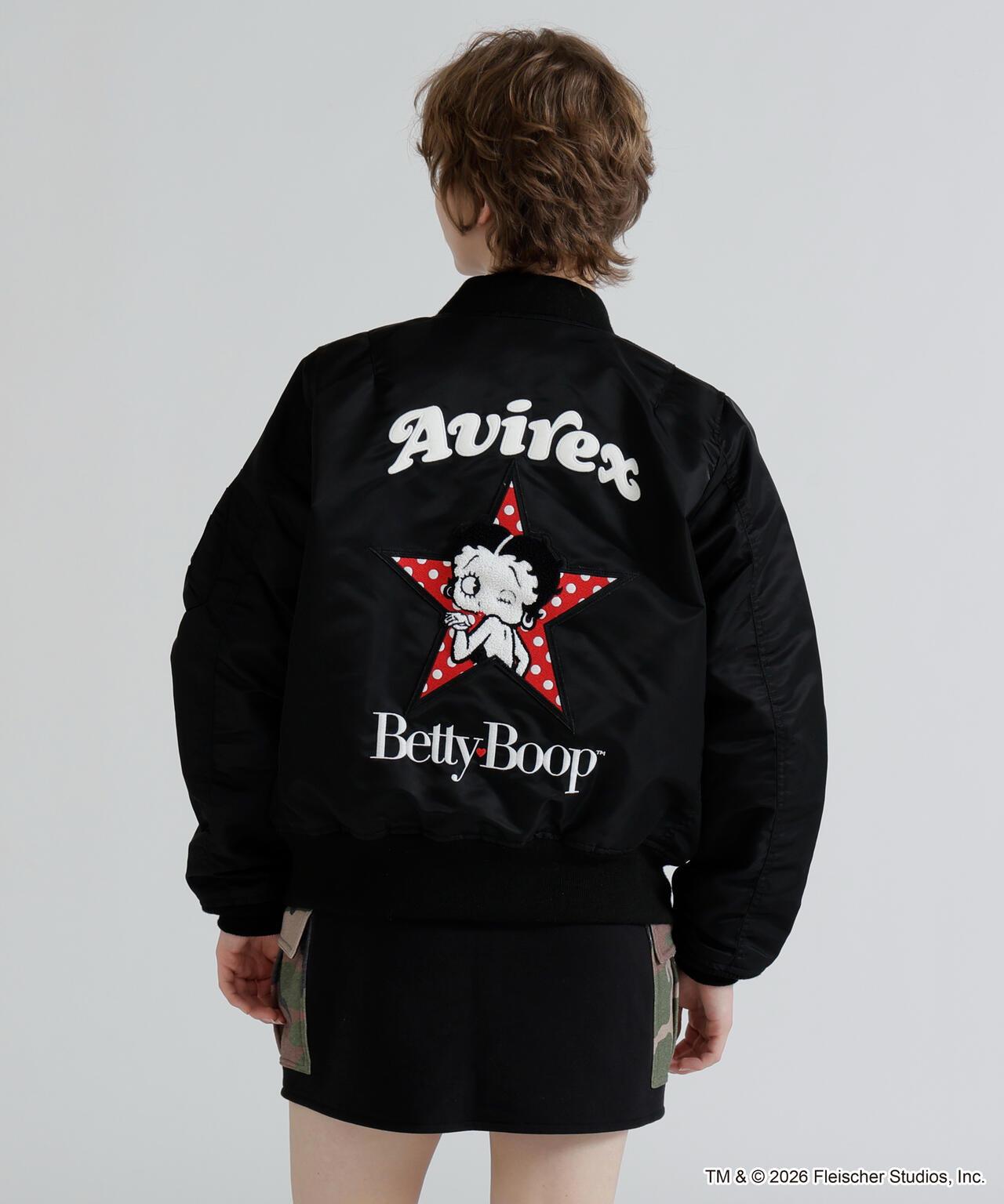 《AVIREX × Betty Boop》 LIGHT MA-1 夾克