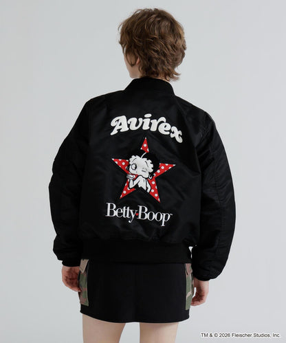 《AVIREX × Betty Boop》 LIGHT MA-1 夾克