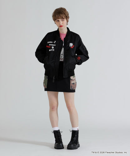 《AVIREX × Betty Boop》 LIGHT MA-1 夾克