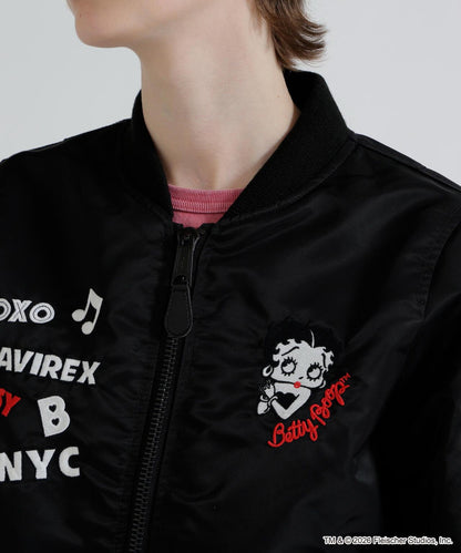 《AVIREX × Betty Boop》 LIGHT MA-1 夾克