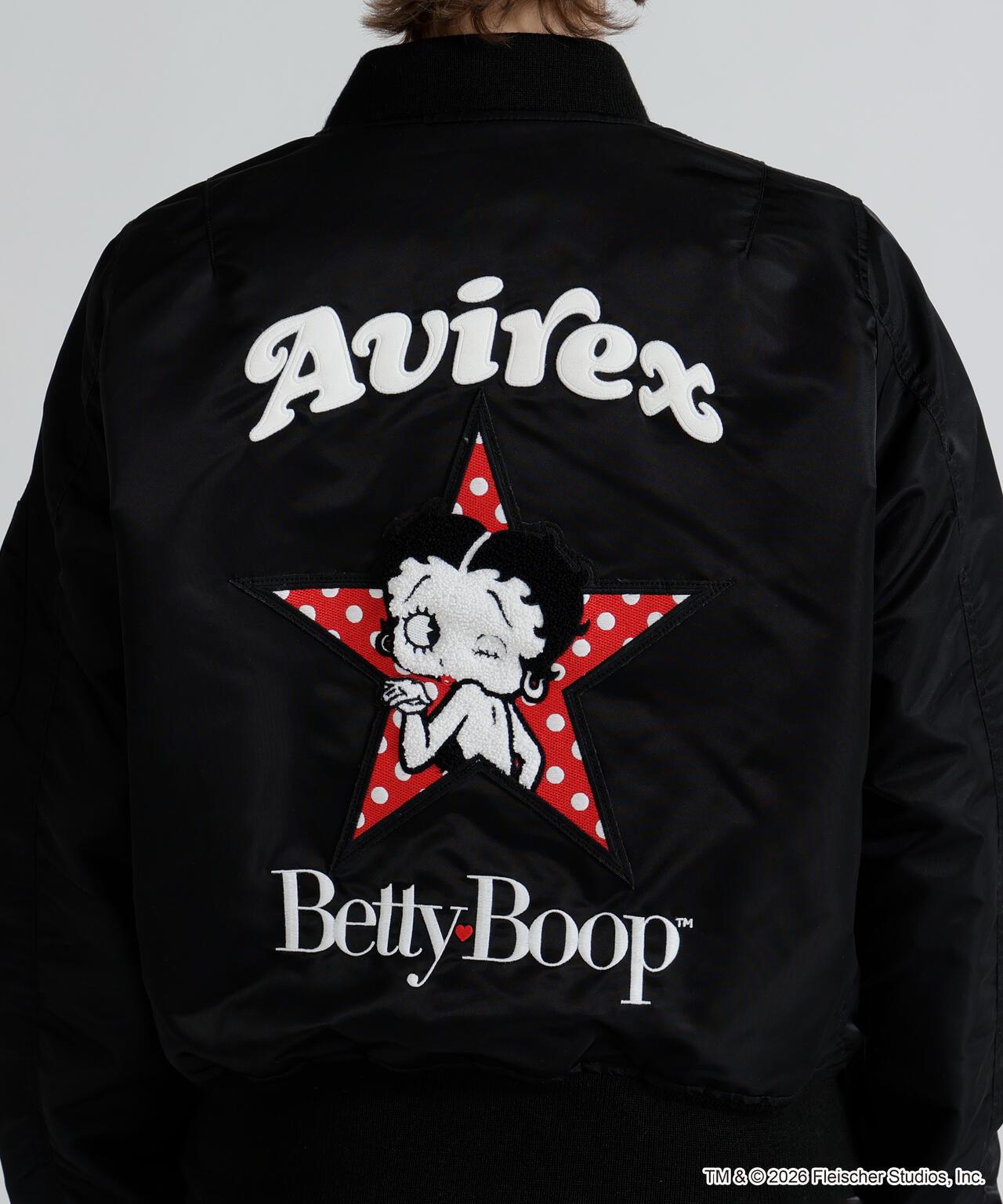 《AVIREX × Betty Boop》 LIGHT MA-1 夾克