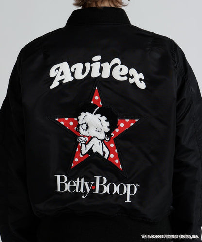 《AVIREX × Betty Boop》 LIGHT MA-1 夾克