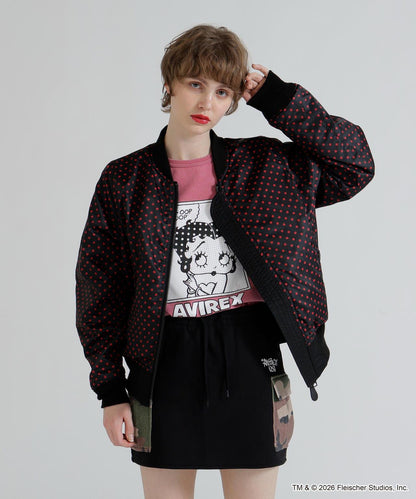 《AVIREX × Betty Boop》 LIGHT MA-1 夾克
