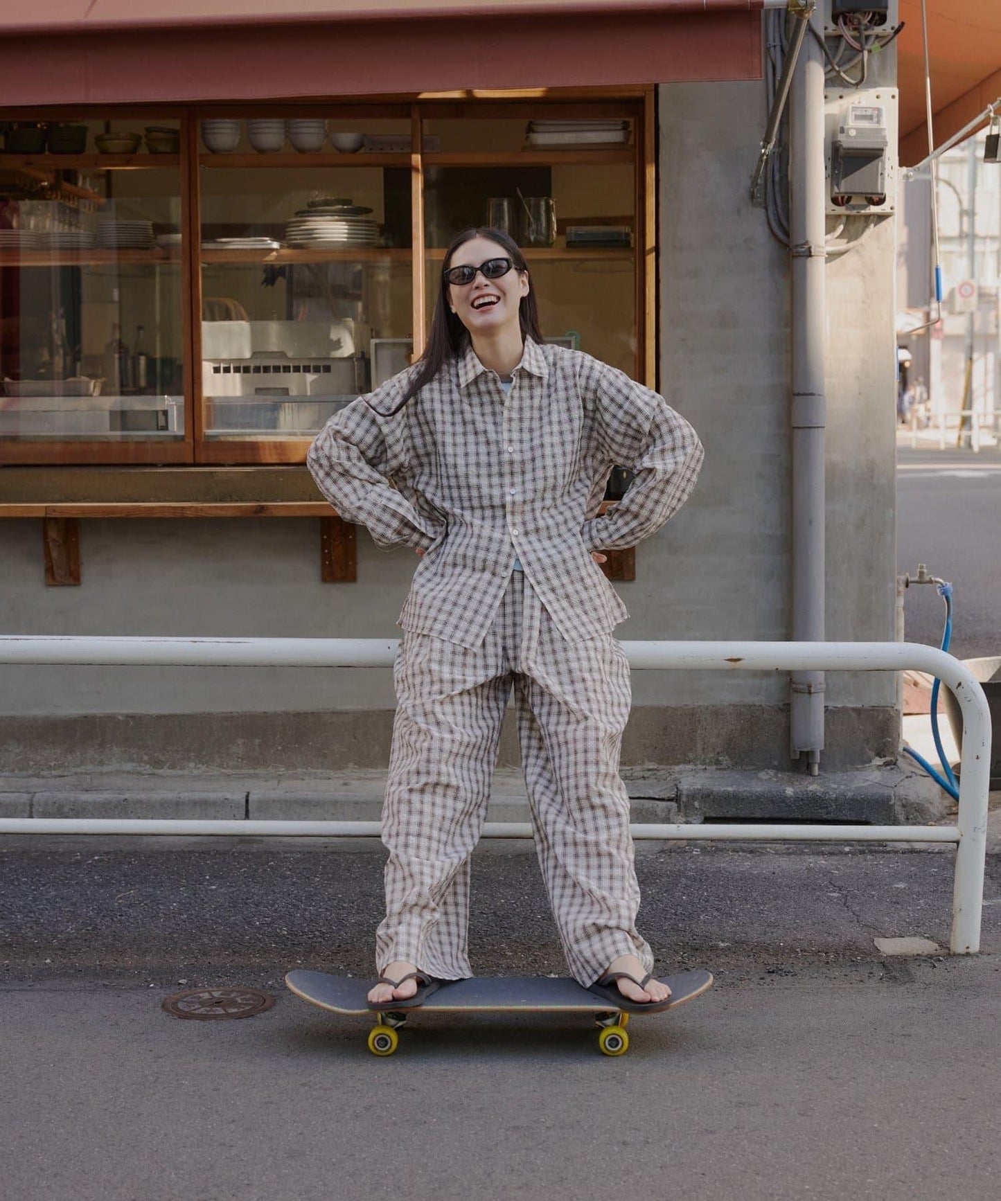 WHIMSIC 睡衣風襯衫