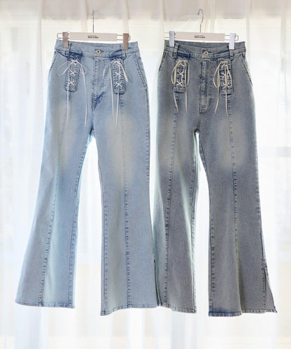 Denim Collection 繫帶牛仔褲