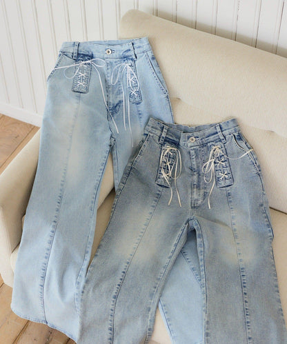 Denim Collection 繫帶牛仔褲