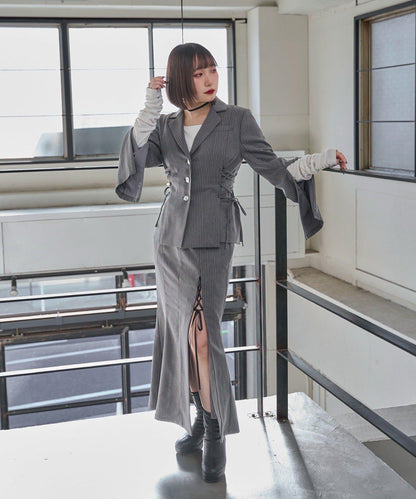 Mavie..7 側繫帶設計夾克