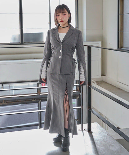 Mavie..7 側繫帶設計夾克