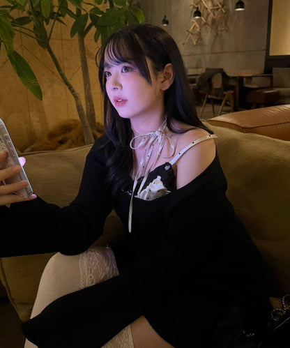 omiyu企畫 吊帶背心套裝迷你連衣裙