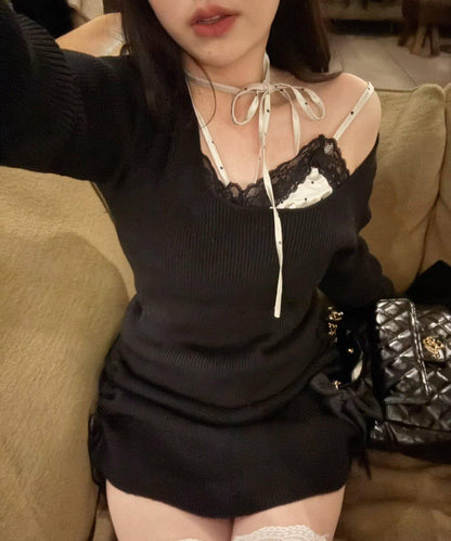 omiyu企畫 吊帶背心套裝迷你連衣裙