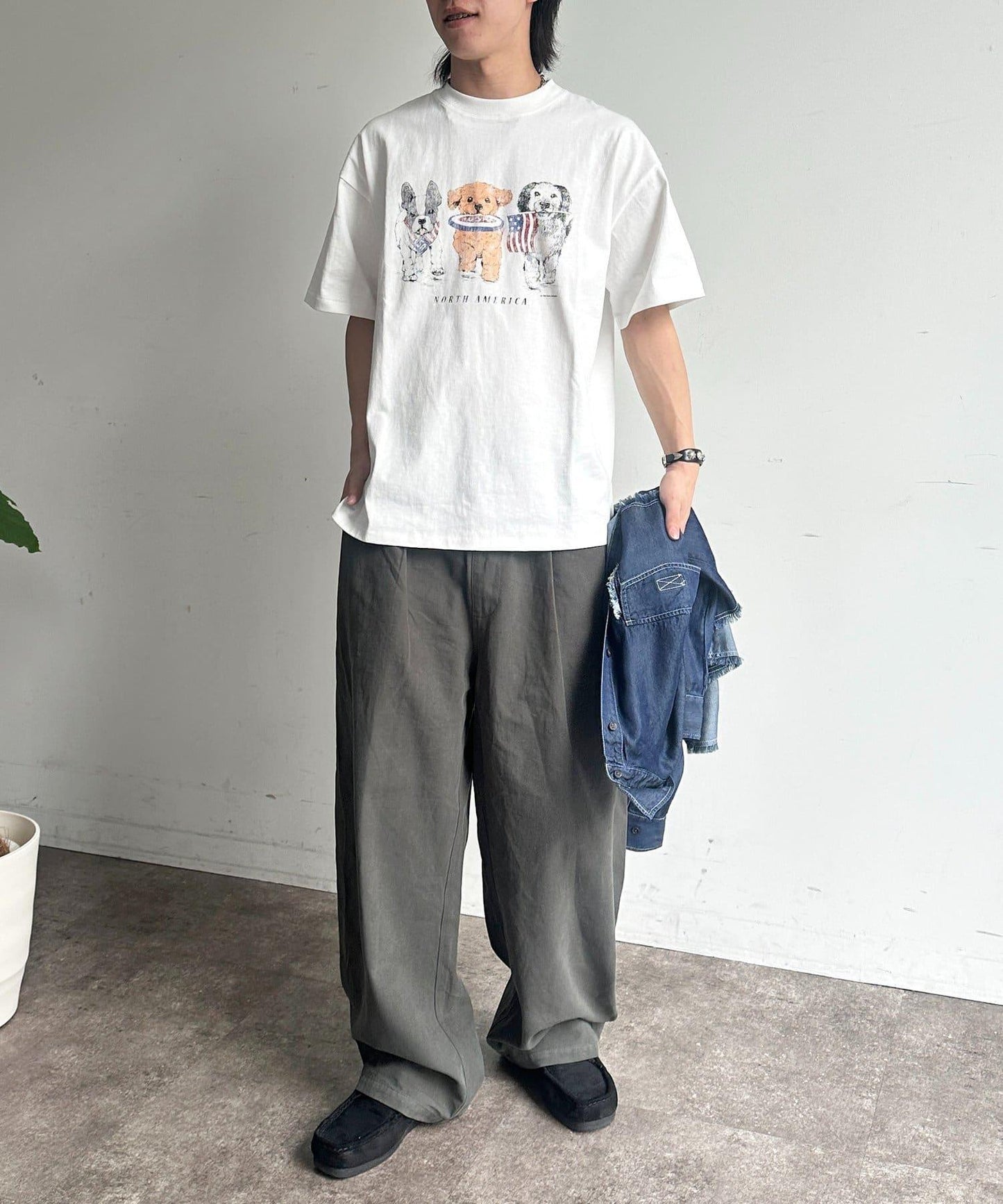 動物印花T恤