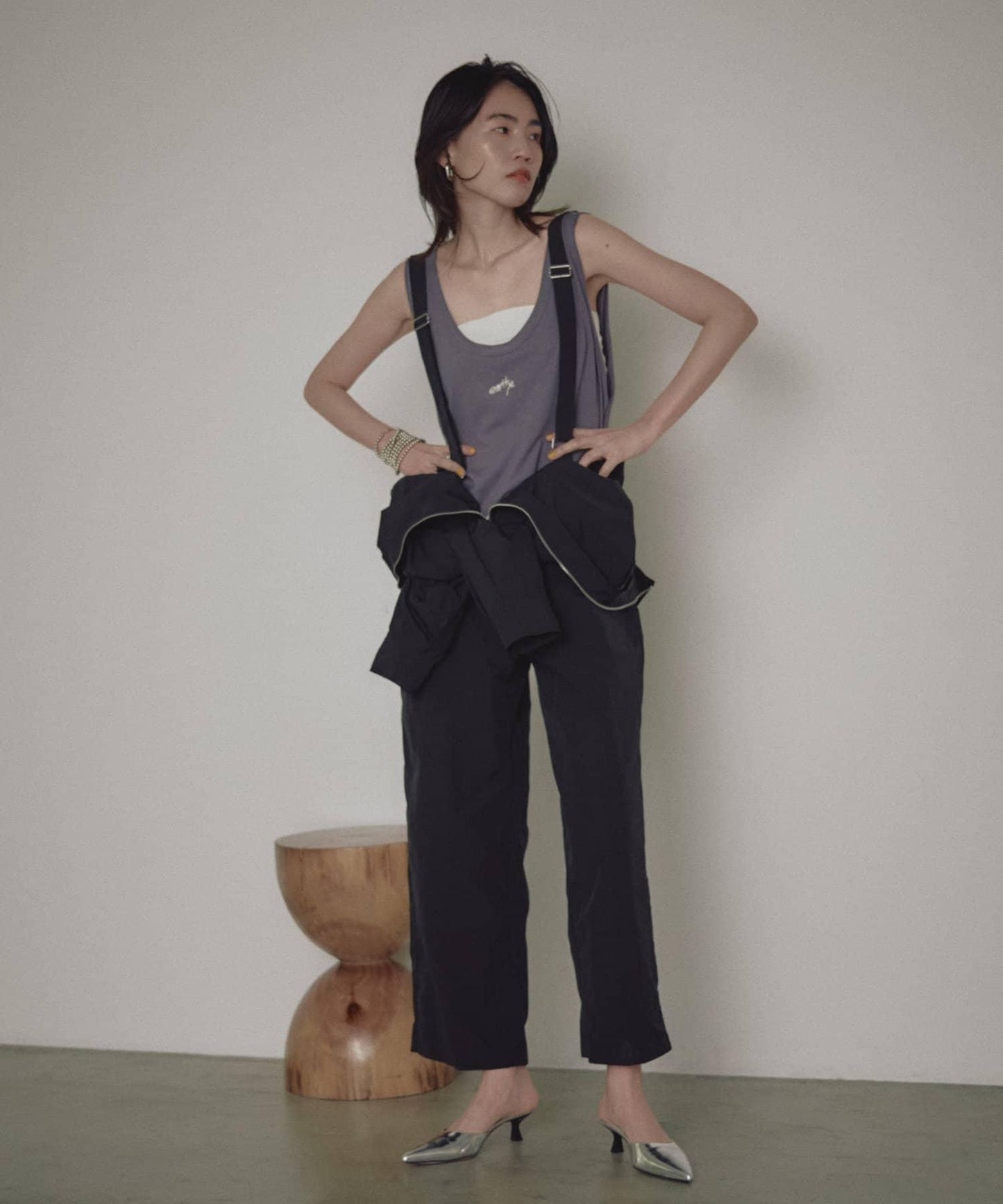 earthy_ 尼龍連體褲