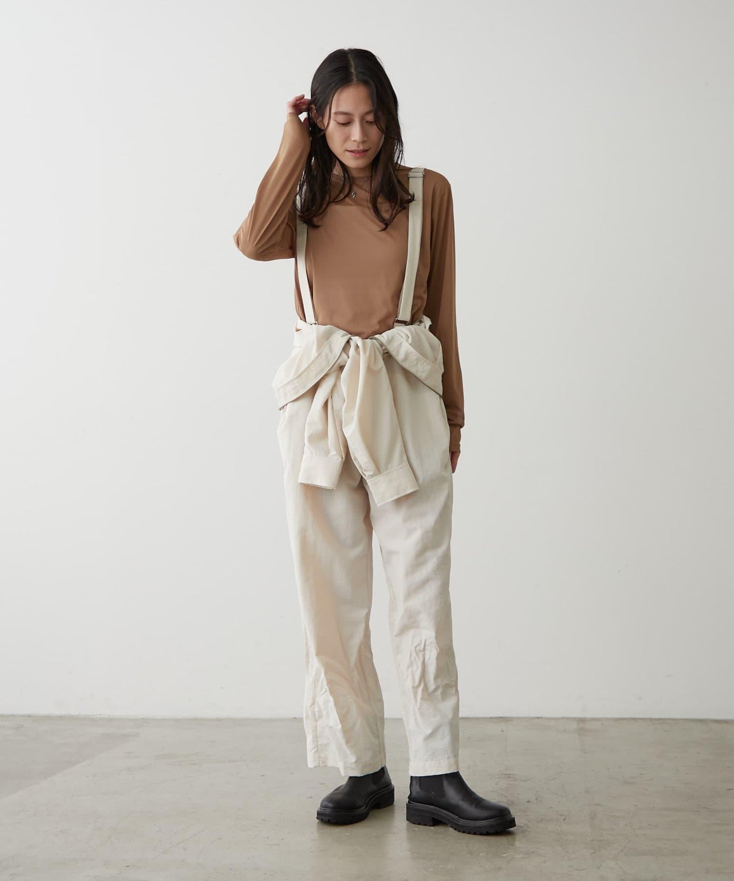 earthy_ 尼龍連體褲